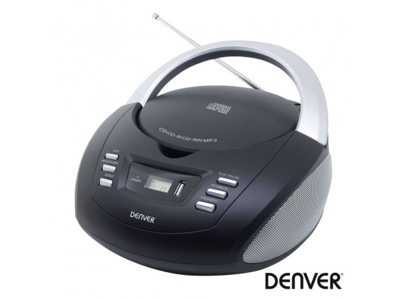 Denver  Rádio Portátil  FM/CD/USB/AUX Colunas 2X1W